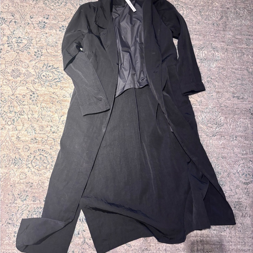 Lululemon Black Trench Coat